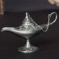 12cm Classic Aladdin Magic Genie Lamp Incense Burner Retro Wishing Oil Decor