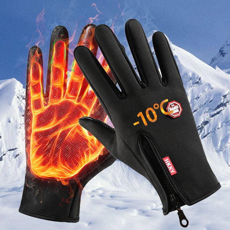 Winter Gloves Men Women Warm Windproof Thermal Touchscreen Cycling Outdoor
