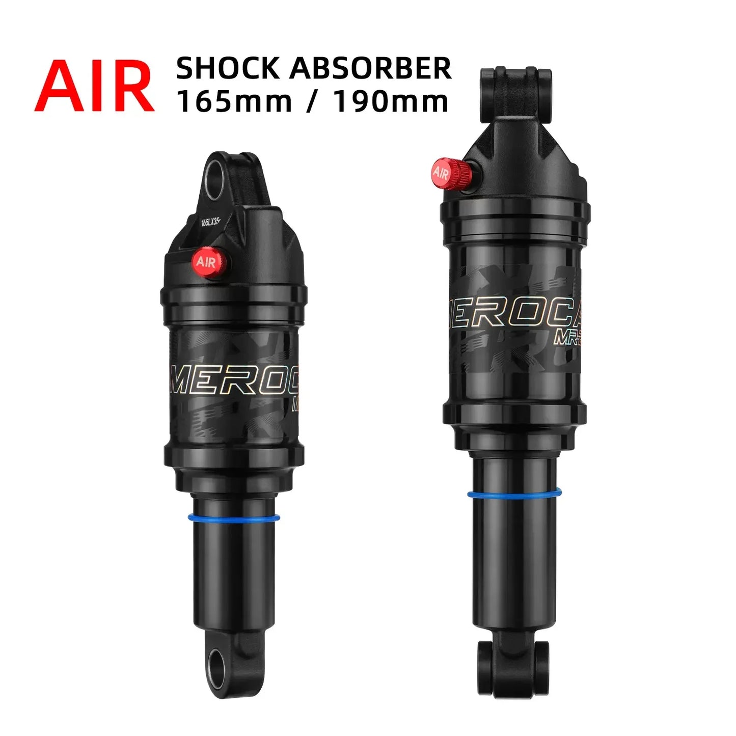 MEROCA Adjustable Rear Air Shock MTB Bicycle 125/150/165/190mm - EXPROTAS