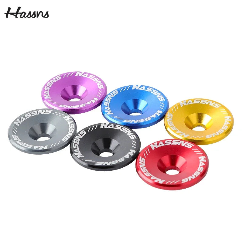 HASSNS Stem Cap Aluminum Headset Top Cap MTB Road Bicycle Power Cap - EXPROTAS