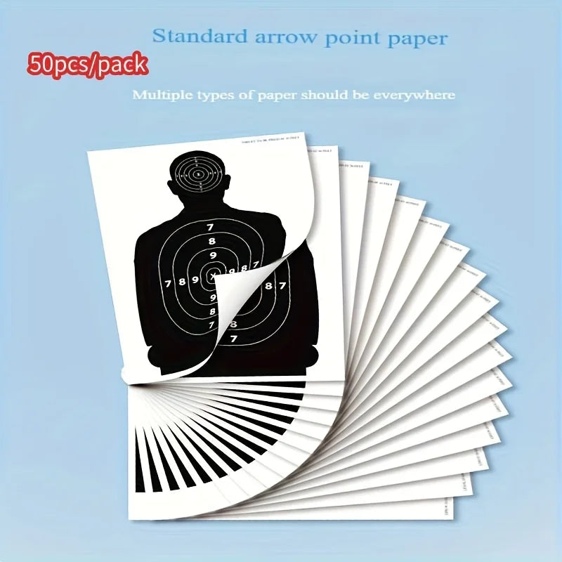 10/20/30pcs Human Body Shape Target Papers for Archery Shooting Hunting Slings Darts Catapult - Outdoor Sports Practice