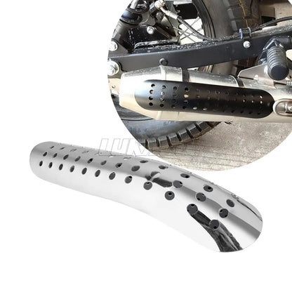 Universal Motorcycle Exhaust Pipe Heat Shield Cover Muffler Protector Guard Moto Accessories Fit For Harley Honda Yamaha Custom-EXPROTAS