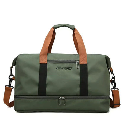 Large Travel Gym Bag Portable Fitness Shoulder Crossbody Duffle Luggage