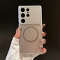 AG Nano Frosted MagSafe Case for Samsung S23-S26 Ultra Plus Glass Lens Cover