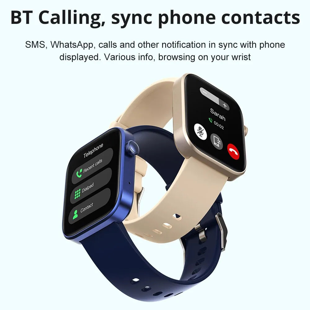 COLMI P71 Voice Calling Smartwatch Men Health Monitoring IP68 Waterproof Smart Notifications Voice Assistant Smart Watch Women-EXPROTAS