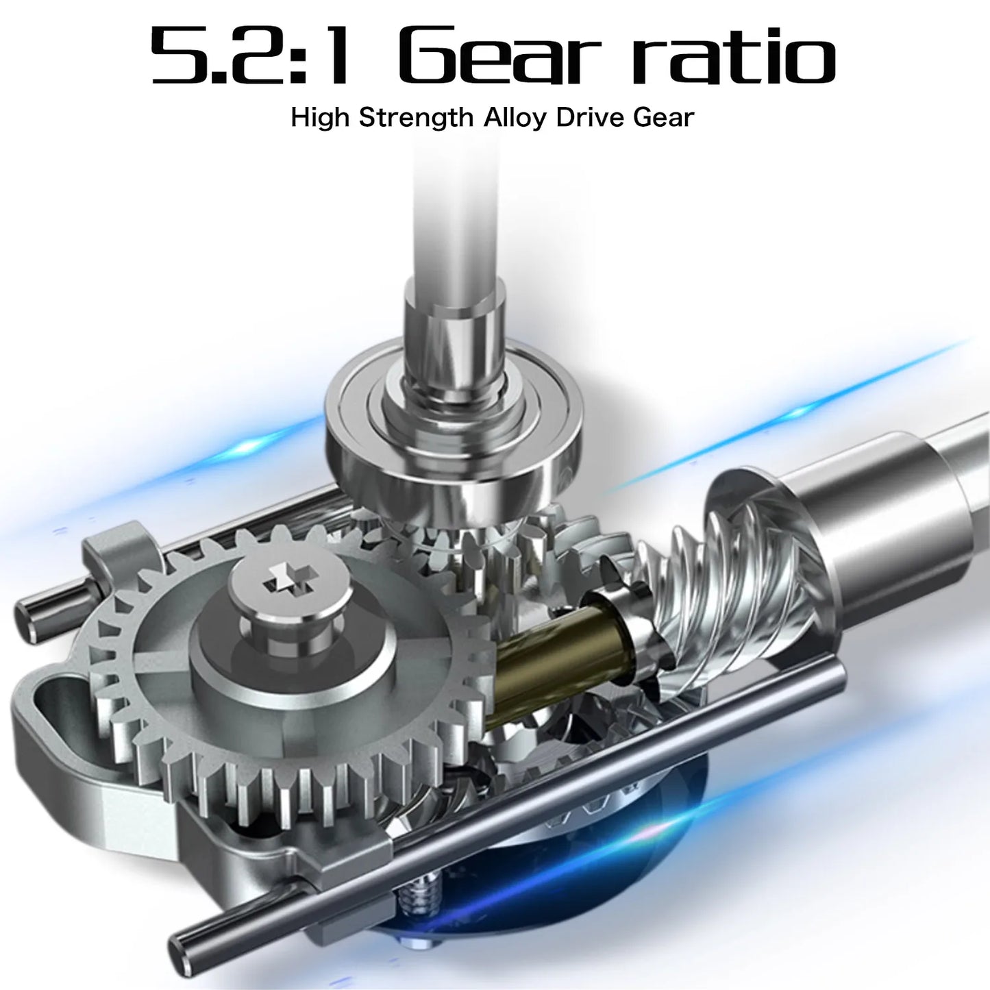 Spinning Fishing Reel Sougayilang 5.2:1 Gear Ratio Alloy Spool Carp Fishing
