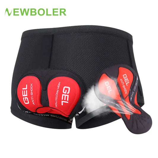 NEWBOLER Men’s Cycling Padded Underwear 5D Gel Breathable MTB Road Shorts - EXPROTAS