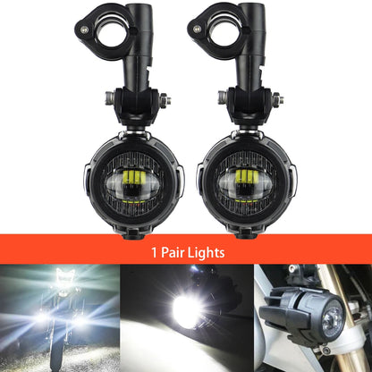 Auxiliary Lights LED Spot Driving Fog Lights for R1200GS F800GS K1600 Universal Motorcycle 40W 6000K Fog Lamps-EXPROTAS