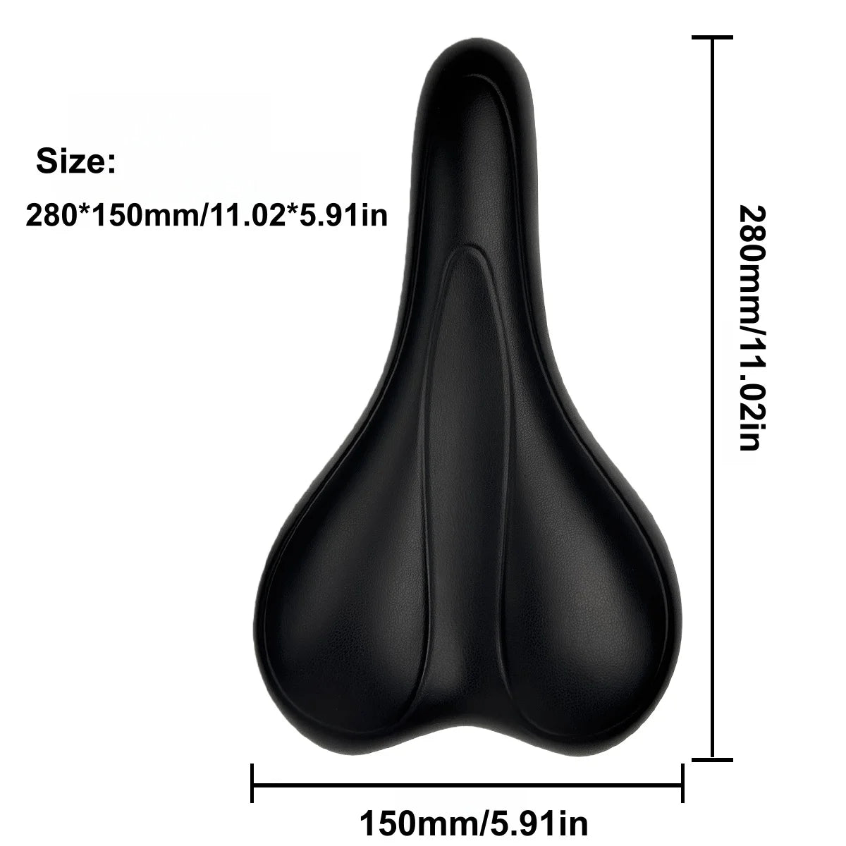 JQ Memory Foam Bike Saddle Soft Padded Bicycle Seat for Men Women MTB Road