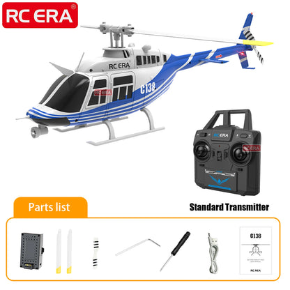RC ERA C138 Bell 206 Helicopter 4CH 6-Axis Gyro Altitude Hold RTF Adult Hobby