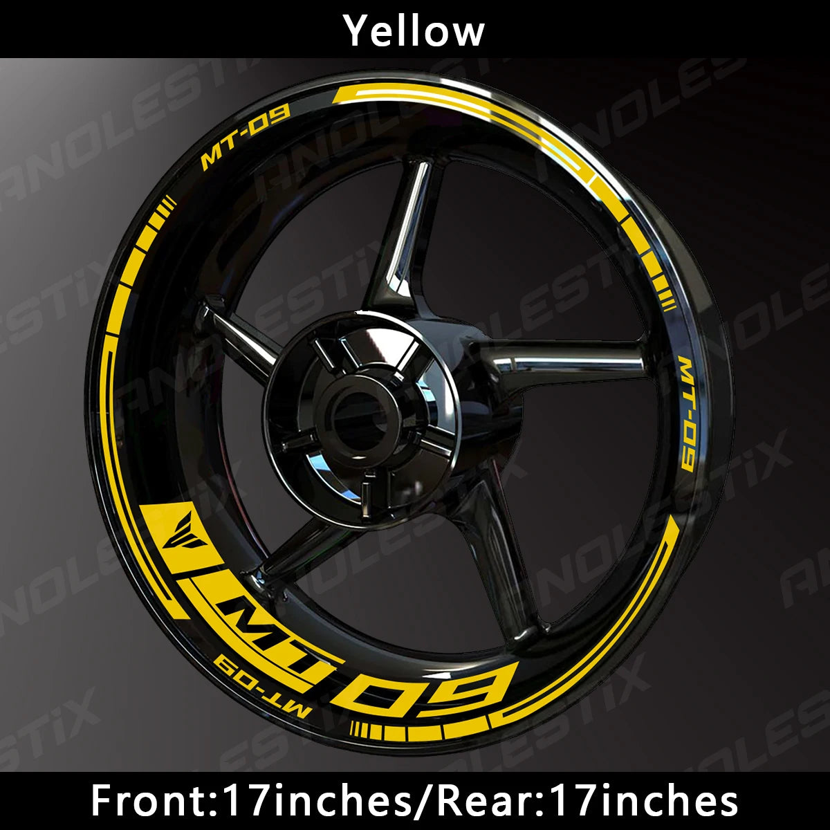 Reflective Motorcycle Wheel Sticker Hub Decal Rim Stripe Tape for YAMAHA MT-09