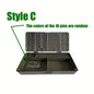 4 Style ABS Fishing Bait Box Carp Freshwater Tackle Storage Hook Compartments