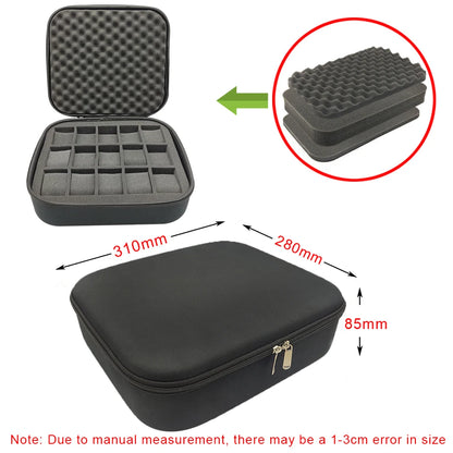DIY Foam Hard Carry Case Storage Box Travel Zipper Bag Tool Accessories Camera