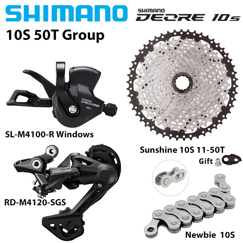 Shimano Deore M4100 1x10 Speed Groupset RD-M4120 Shifter Cassette Chain - EXPROTAS