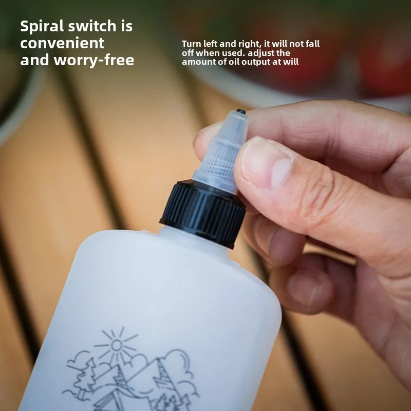 Outdoor Camping Oil Dispenser Bottle 120ml Leakproof Squeeze Jar