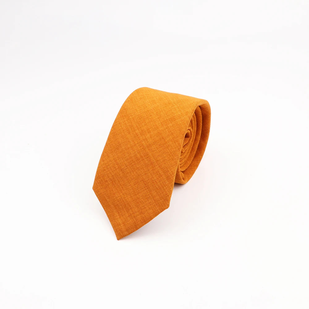 Mens Slim Solid Colour Tie 6.5cm Wedding Party Classic Necktie