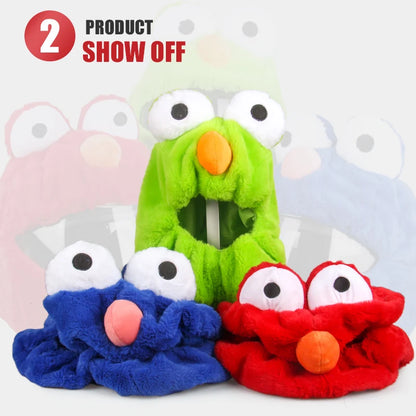 Protection Headgear Cover Plush Helmet for Motorcycle Full Face Cartoon