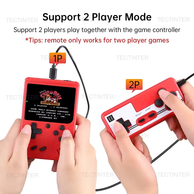 Mini Retro Handheld Game Player 500 Games Portable Console for Kids