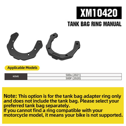 Rhinowalk 6.5L Magnetic Motorcycle Tank Bag Quick Release Rain Cover Universal
