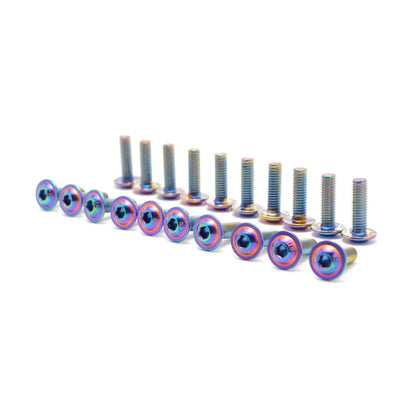 10Pcs Motorcycle Bolts Screw Titanium M5 M6 Torx Head 20mm 16mm Fixing