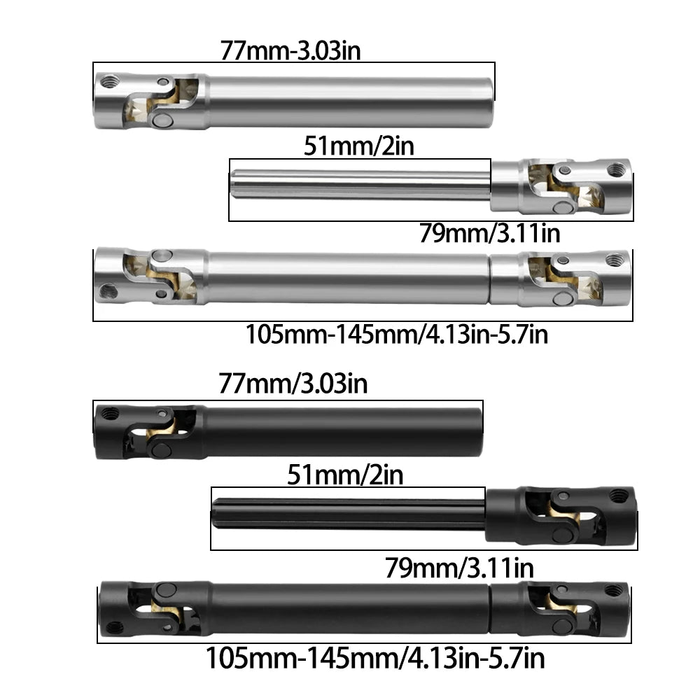 1/10 RC Crawler Metal Internal Spline Driveshaft w/ Universal Joint - EXPROTAS