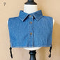 Lace Fake Collar Detachable Women Blouse Lapel Shirt Clothes Accessories