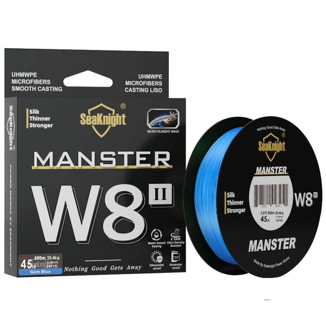 SeaKnight Fishing Line 500m Braided PE Saltwater 15-100LBs W8 II