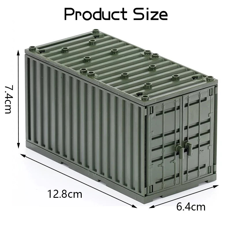 Decool Military Weapon Box Building Blocks Army Soldier WW2 MOC Bricks Kids Toy