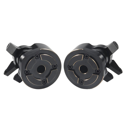 Black Brass Steering Knuckle Portal Cover Weights for Axial Capra SCX10 III
