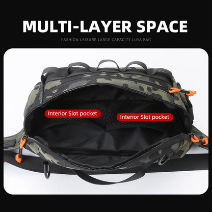 Fishing Chest Bag Tactical Outdoor Pack for Men Women Hiking Cycling
