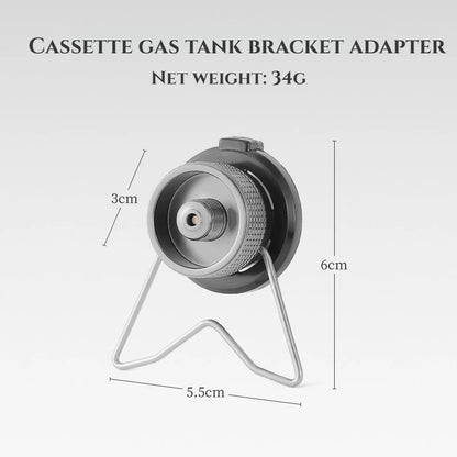 Camping Stove Adapter Butane Gas Connector Tank Valve Converter for Canisters