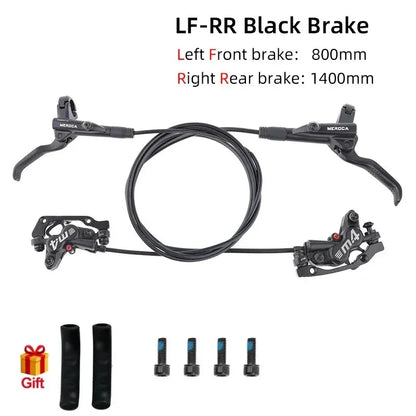Silicone Protective Cover Hydraulic Disc Brake Set 4-Piston 800mm/1400mm MTB