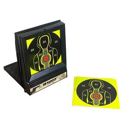 BB & Nerf Soft Bullet Trap Target w/ Spinner + Paper Targets Indoor Use