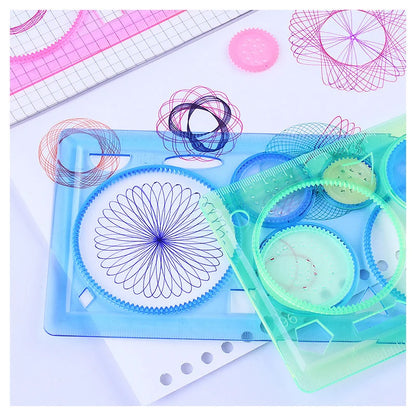 Geometry Spirograph Drawing Stencils Art Templates Creative Kids Educational Toy