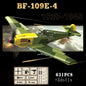 WW2 P-51 Mustang Fighter Plane Building Blocks Aircraft Brick Model Toy Set