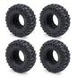 YEAHRUN 4Pcs 1.0inch Soft Rubber Wheel Tires 50/54/58/62/64/65mm for TRX-4M 1/18 Axial SCX24 1/24 RC Crawler Car Upgrade Parts-EXPROTAS