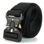 Men's Buckle Tactical Belt Red Ears Plastic Multifunctional Military Canvas