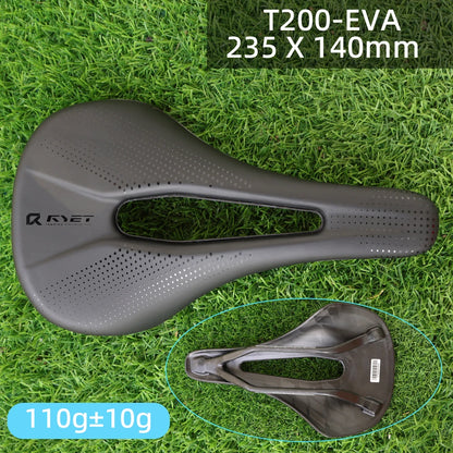 RYET 3D Printed Carbon Saddle 140/143mm Super Light Road MTB Bike Seat EVA