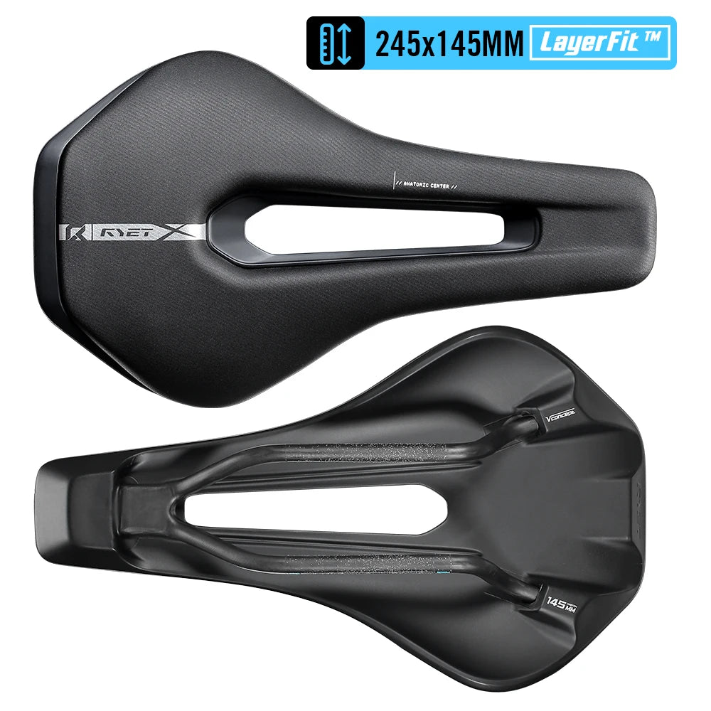RYET 3D Printed Full Carbon Saddle 135/145/155mm for MTB Gravel Road Bike