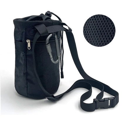 Rock Climbing Chalk Bag Magnesia Pouch with Waterproof Pocket