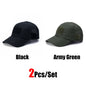 2Pcs Camouflage Baseball Cap Breathable Sun Hat Outdoor Hunting Fishing