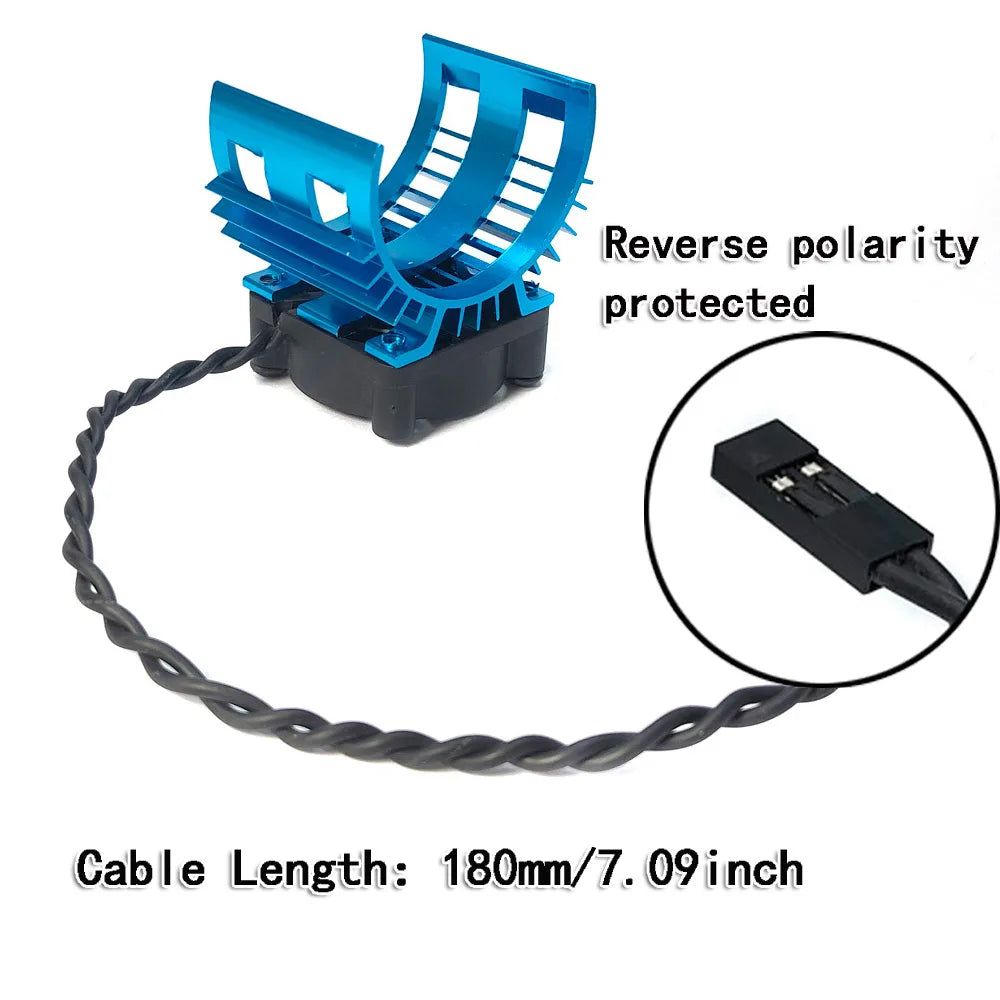 Motor Heatsink Cover RC Car Cooling Fan 540 550 Parts for Wltoys 124017