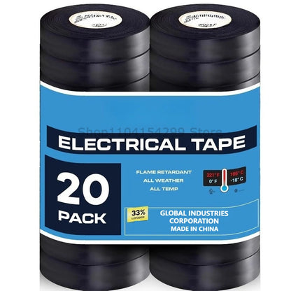 Retardant Electrical Tape Black Insulation PVC for Industrial Household Use