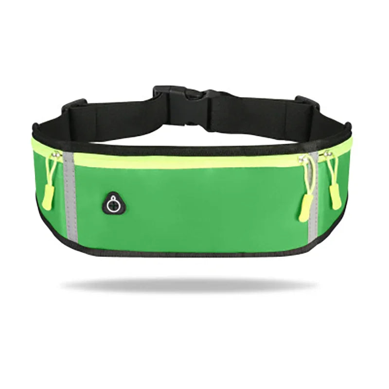 Running Bag Nylon Waist Phone Bag Men Women Waterproof Gym Fitness Bag Hold Water Cycling Phone Case Outdoor Sport Belt Portable