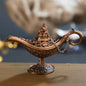 12cm Classic Aladdin Magic Genie Lamp Incense Burner Retro Wishing Oil Decor