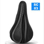 Gel Padded Bicycle Seat Cover PU Surface Comfort Saddle Cushion for Men Women