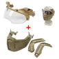 Tactical FAST Helmet w/ Flip Goggles & Half Face Mask Airsoft Paintball
