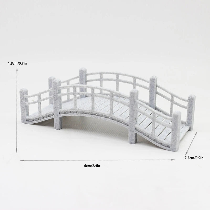 1PC Figurine Fairy Garden Miniature Bridge Ornament for Room Decoration
