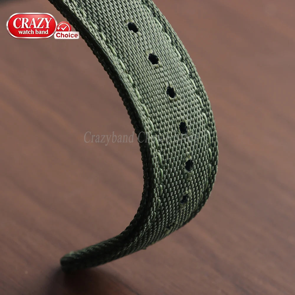 Watch Strap 20mm 22mm Nylon Quick Release Sailcloth Band for Men