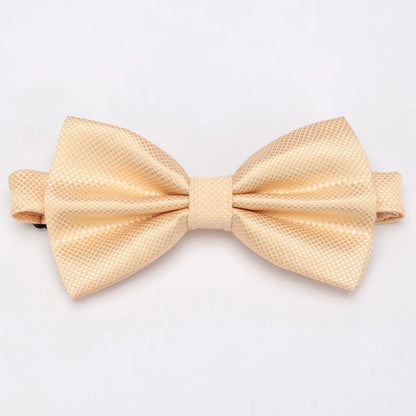 Bow Tie Solid Color Adjustable Wedding Party Ties for Men Women